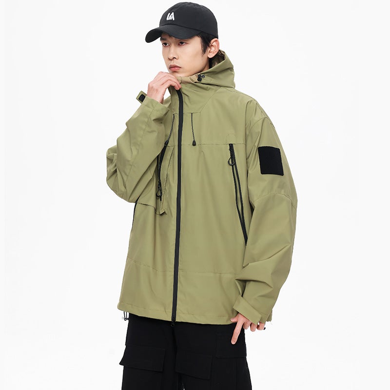 Men'S And Women'S Lovers Clothing Explosion New Men'S Jacket Functional Wind Tooling Bag Outdoor Waterproof Autumn Mountain - Image 3